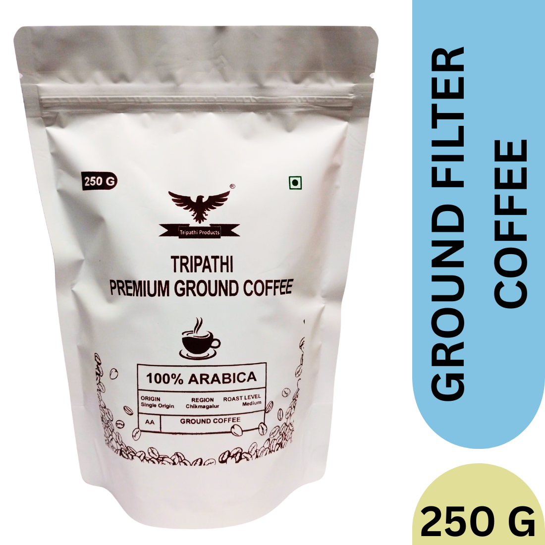 Tripathi Products Premium Arabica Ground Coffee 250 Grams
